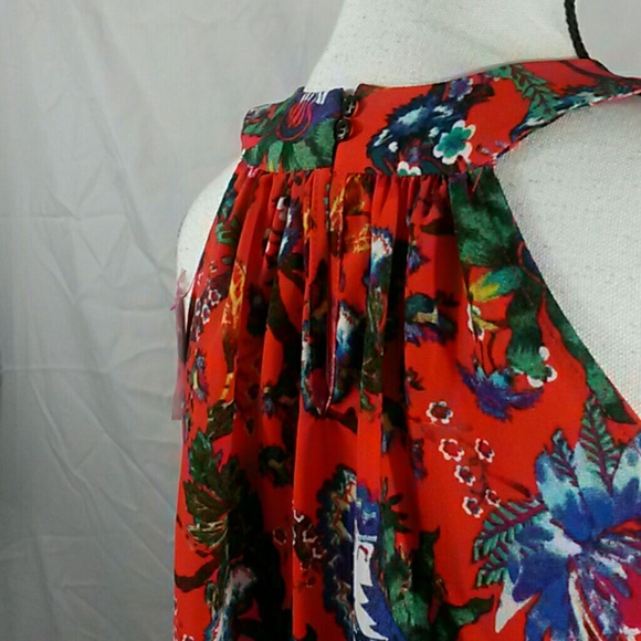 NWT floral maxi sleeveless dress pockets - Picture 3 of 7
